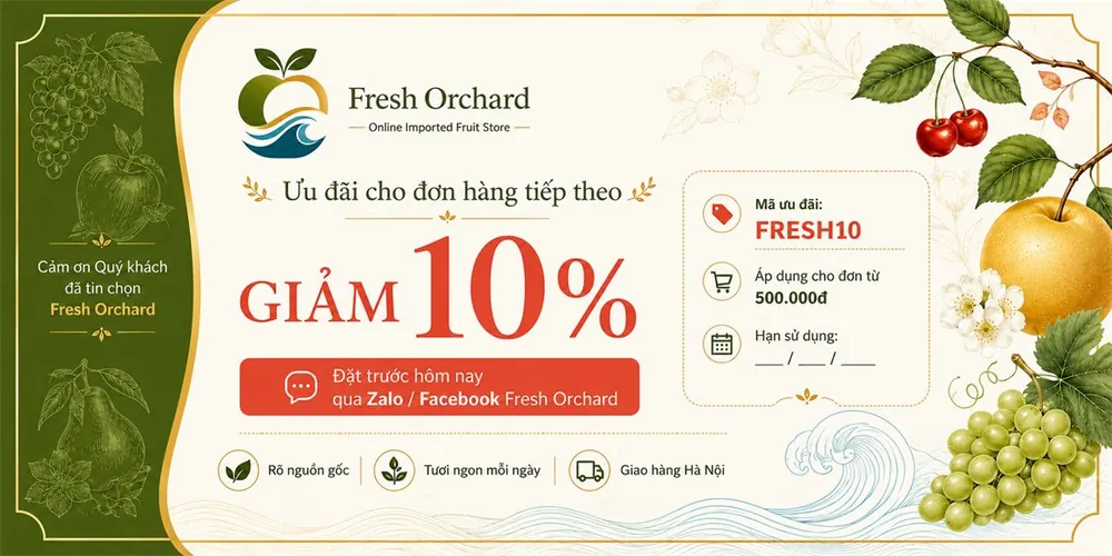 Phiếu giảm giá Fresh Orchard